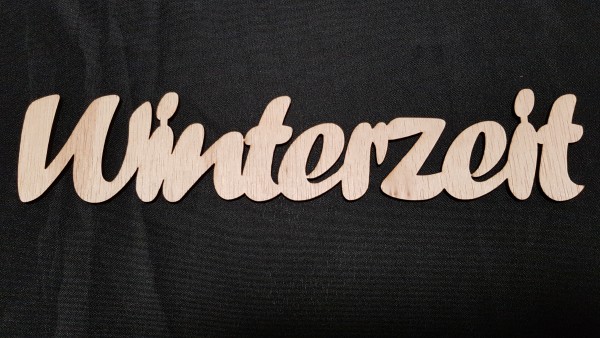 Schriftzug Winterzeit