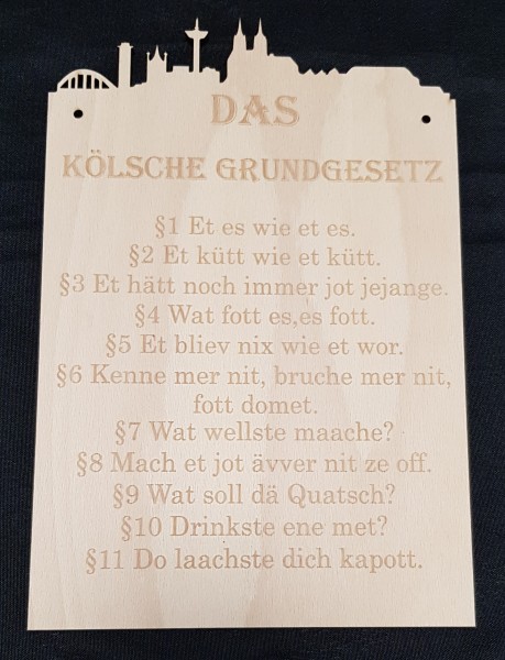 Das Kölsche Grundgesetz