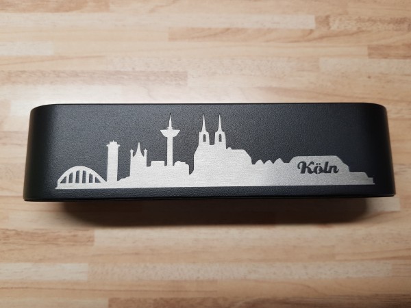 Kerzenständer mit Skyline