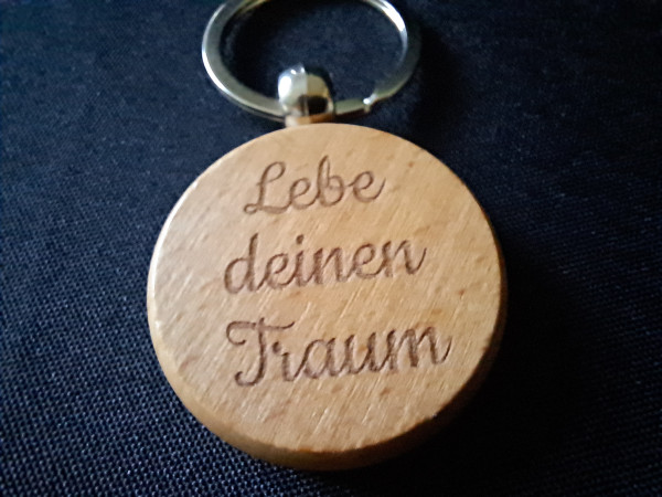 Schlüsselanhänger Lebe Deinen Traum
